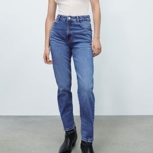 straight leg zara jeans